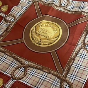 Auth Burberry Silk Square Scarf